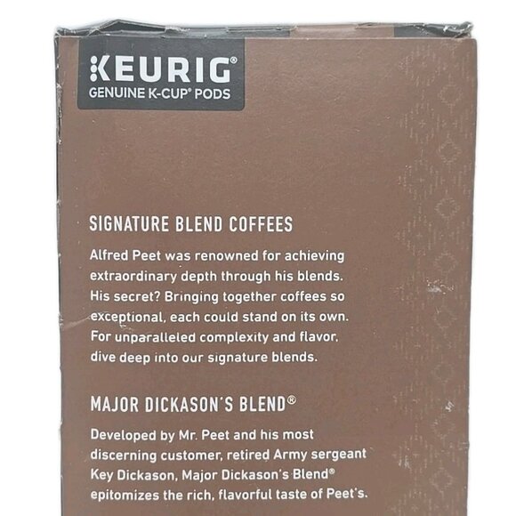 Peets Coffee Major Dickason's Blend Dark Roast Coffee 32 K-Cup Pods For Keurig - Picture 4 of 10